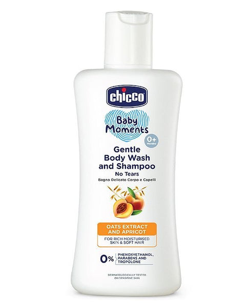 Chicco Baby Moments Gentle Body Wash And Shampoo - 200ml