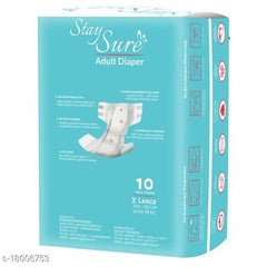 Staysure Adult Diapers - XL  (10 Pieces)