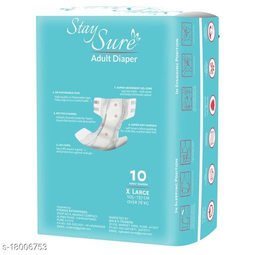 Staysure Adult Diapers - XL  (10 Pieces)