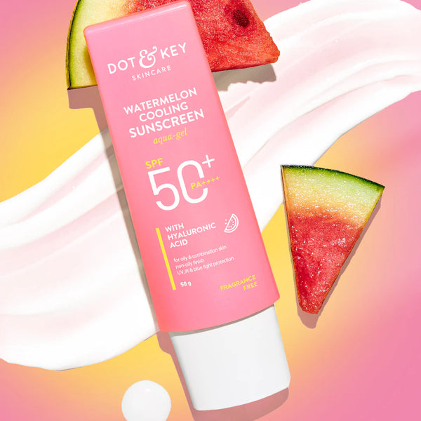 dot n key Watermelon Cooling Hyaluronic Acid Sunscreen SPF 50+ PA++++ 30gm