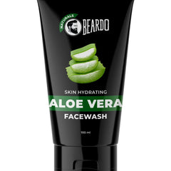 Beardo Aloevera Face Wash for Men, 100ml | For Skin Hydration and Soft Skin | Removes excess oil | Cleans and hydrates skin | Soothes & heals | For Dry Skin
