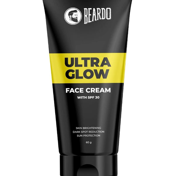 Click to open expanded view Beardo Ultraglow All in One Face Cream For Men with SPF 30, 60g | Aloe Vera With Vitamin E and Niacinamide for Skin Brightening & Dark Spots Reduction