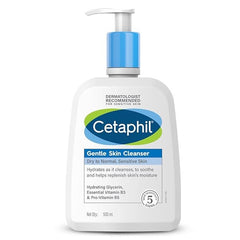 Cetaphil Gentle Skin Cleanser For Dry, Normal Sensitive Skin, 500ml Hydrating Face Wash