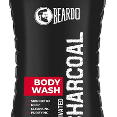 Beardo Activated Charcoal Anti-Pollution Body Wash, 200ml | Deep Pore Cleaning | Removes Dirt & Impurities | Oil Control | Cleanses & Detoxifies Deeply | For Men