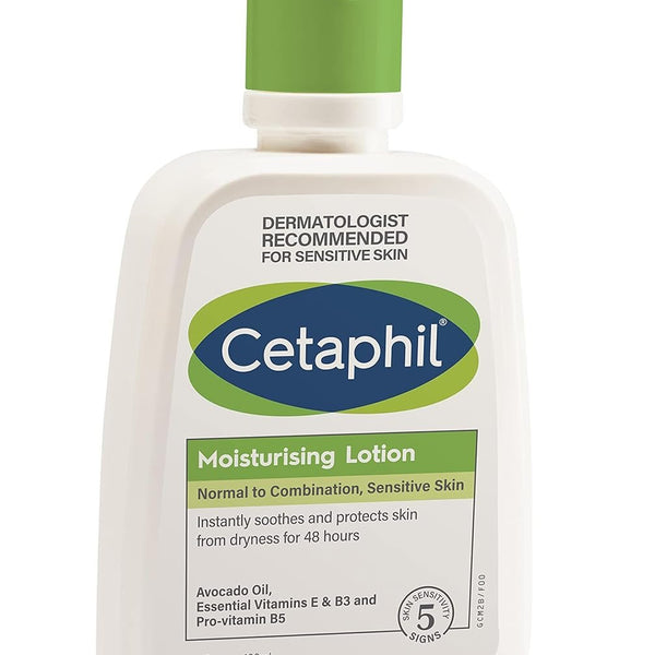 Cetaphil Moisturizing Lotion For Normal To Combination,Sensitive Skin|100 Ml|Moisturizer With Niacinamide,Panthenol|Non-Greasy,Won'T Clog Pores|Dermatologist Recommended|Paraben,Sulphate Free