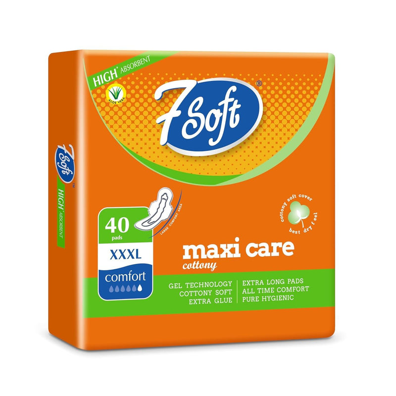 7 SOFT MAXI COTTONY CARE (XXXL) -40 Sanitary Pads.