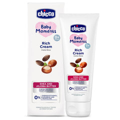 Chicco Baby Moments Rich Cream for Newborn Babies with Shea & Jojoba Butter, 100g|