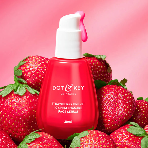 DOT N KEY 10% Niacinamide + Strawberry Brightening Face Serum 30ml