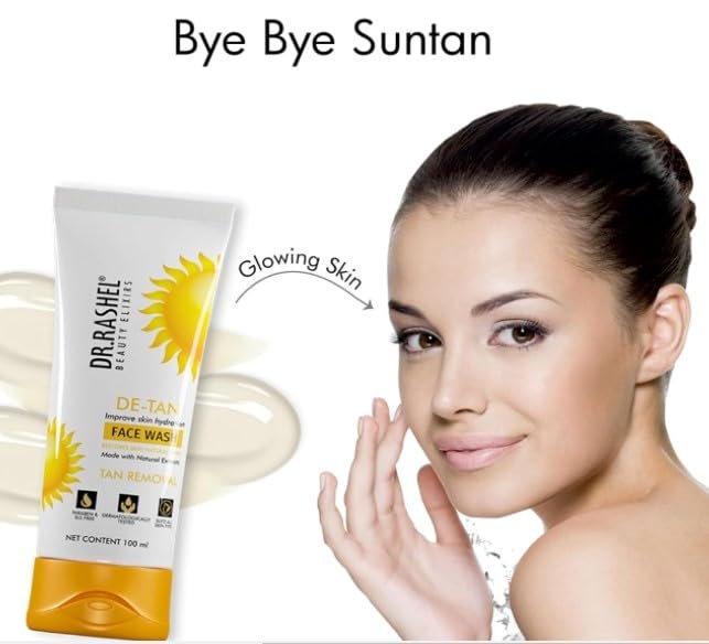 Face wash Natural Extracts White Skin Facewash Deep cleansing and skin brightening for oily and dry (DE-TAN)