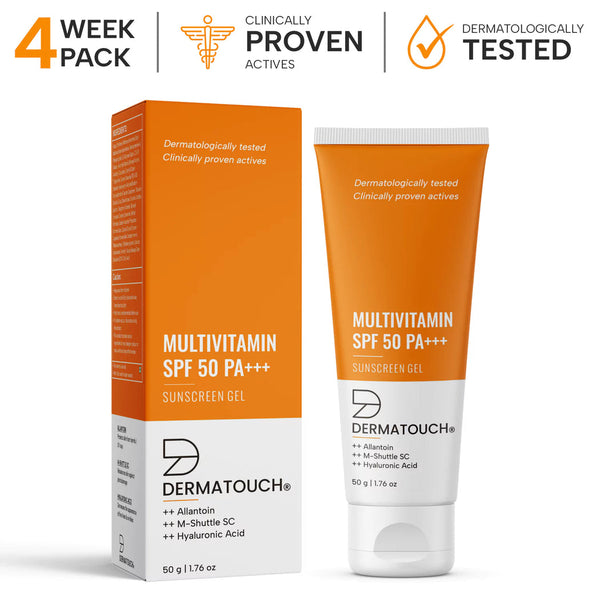 Dermatouch Multivitamin SPF 50 PA+++ Sunscreen Gel 50gm