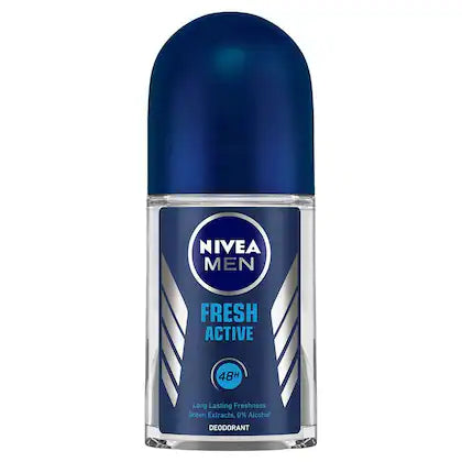 Nivea Men Fresh Active Roll On Deodorant for Men 25 ml