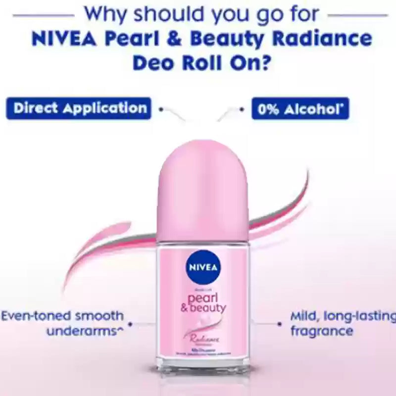NIVEA Pearl and Beauty Radiance Demanded Roll on Deodorant 25ml