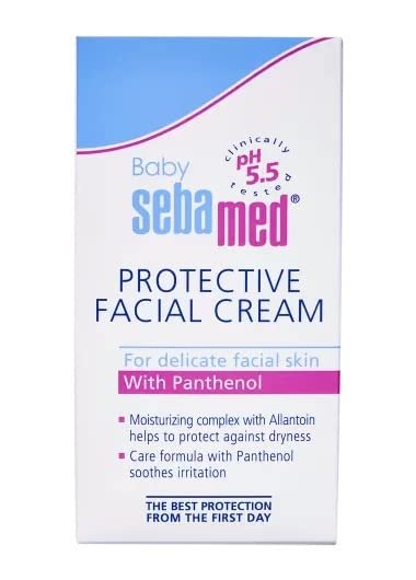 Sebamed Protective Facial Cream|pH 5.5|Baby Face Cream|Vitamin E for Soft Skin|Ideal for salivary rashes|50ml