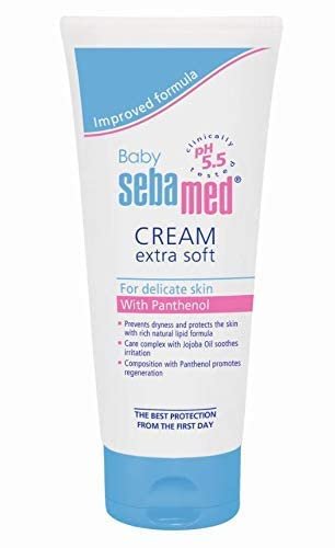 Sebamed Baby Cream Extra Soft 200m|Ph 5.5| Panthenol and Jojoba Oil|Clinically Tested| ECARF Approved