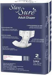 Staysure STAY SURE Adult Diapers - L  (2 Pieces)