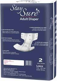 Staysure STAY SURE Adult Diapers - L  (2 Pieces)