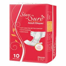 Staysure M10 Adult Diapers - M  (10 Pieces)