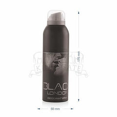 Black London Long Lasting Body Deodorant For Men, 200 ml