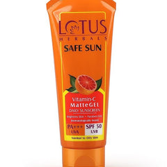 Lotus Herbals Safe Sun Vitamin C Matte Gel Daily Sunscreen with SPF 50 - 50 g