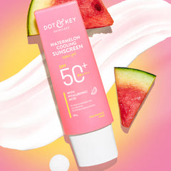 dot n key  Watermelon Cooling Hyaluronic Acid Sunscreen SPF 50+ PA++++ 30gm