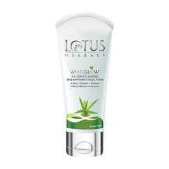 Lotus Herbals Whiteglow 3-In-1 Deep Cleansing Skin Whitening Facial Foam, 50 g