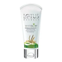 Lotus Herbals Whiteglow Oatmeal & Yogurt Skin Whitening Scrub, 50 g