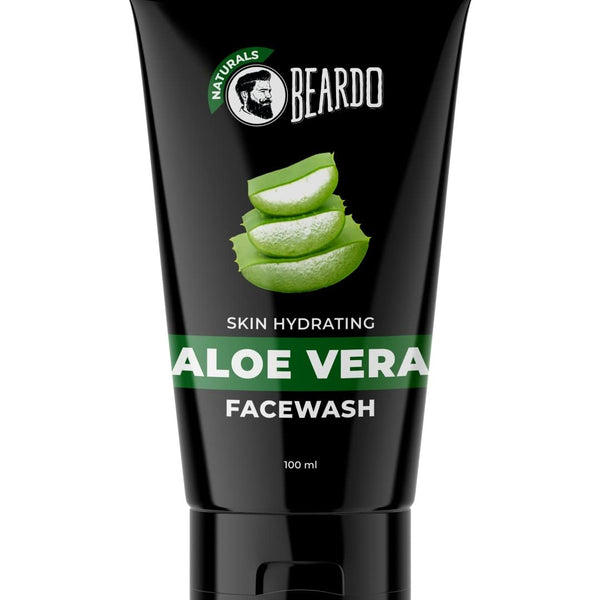 Beardo Aloevera Face Wash for Men, 100ml | For Skin Hydration and Soft Skin | Removes excess oil | Cleans and hydrates skin | Soothes & heals | For Dry Skin