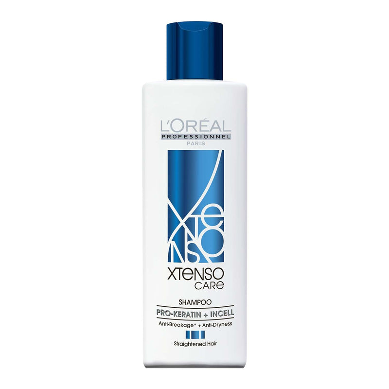 L'Oréal Professionnel Xtenso Care Shampoo for Frizz-Free, Smooth & Manageable Hair 250ml | Enriched with Pro Keratin & Incell | For Men & Women | Unruly, Unmanageable Hair