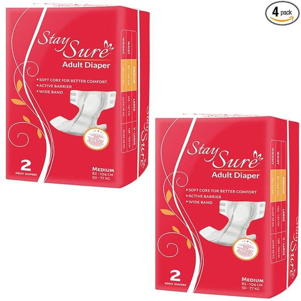 StaySure Adult Diaper Medium 2 Pcs