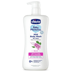 Chicco Baby Moments Mild Body Wash - Relax, 500ml | With Nettle & Willowherb | No Tears Formula