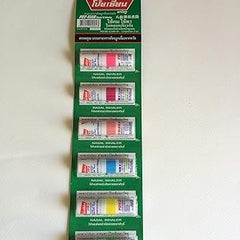 Inhaler Double-Sided for Smell and Drub (Pack of 6),multicolor,1 piece