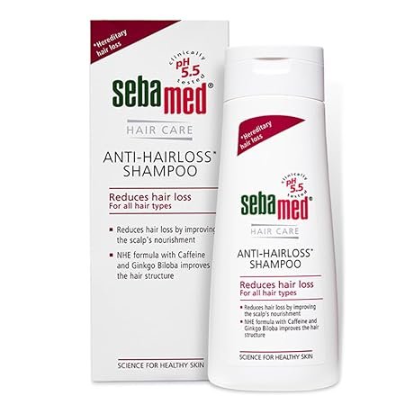 Sebamed Anti- Hairloss Shampoo|pH 5.5| Clinically proven to Reduce Hairloss | NHE Formula, Caffeine | Dermatologically & clinically tested | 200ml