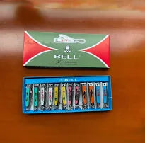 Bell Nail Cutter Clipper with Nail File made in Korea Multicolour