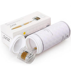 ZGTS Professional Gold Plated 192 Needles Titanium Alloy Derma Roller, Gold