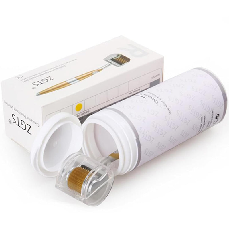 ZGTS Professional Gold Plated 192 Needles Titanium Alloy Derma Roller, Gold