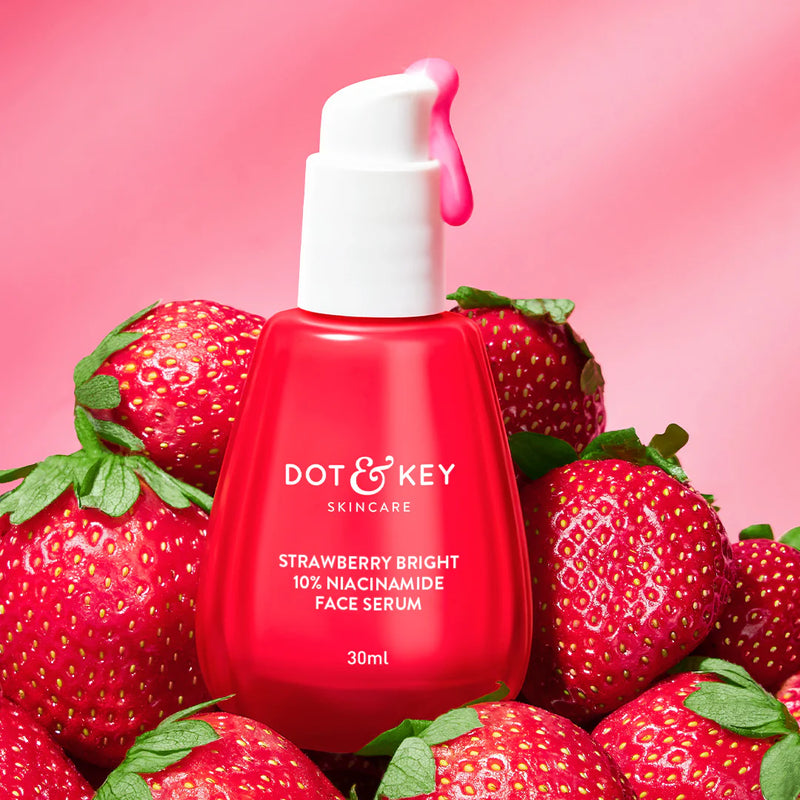 DOT N KEY 10% Niacinamide + Strawberry Brightening Face Serum 30ml
