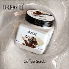 DR.RASHEL Coffee Scrub Face & Body,Re-Sculpting Scrub for Brightening Vitamin & Dark Circle (380 Ml)