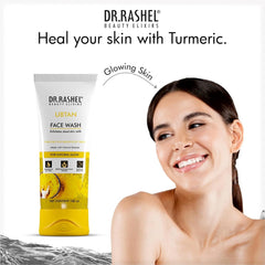 DR.RASHEL Ubtan Face Wash For Men & Women Concentrate for Deep Cleansing & Clove Purifying Face Wash With Natural Ingredients Suitable For All Skin Oily to Normal - 100 M