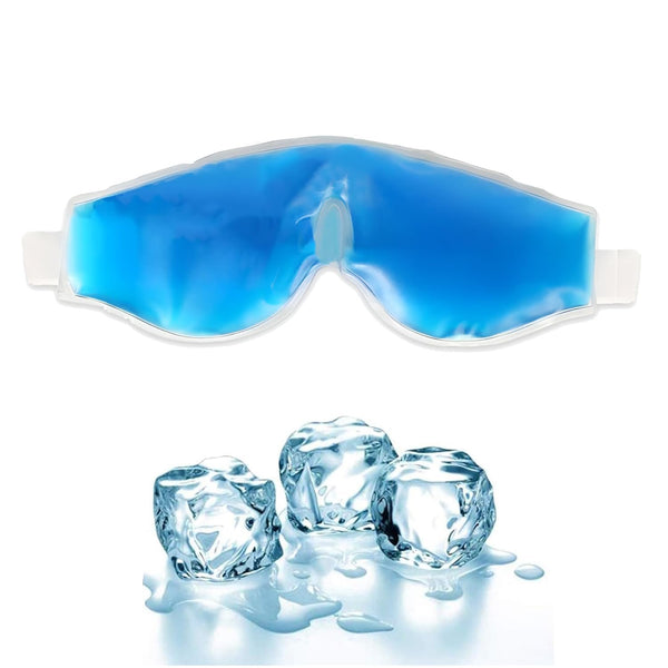 Eye Mask with Cooling Gel | Eye Mask for Dark Circles | Eye Cooling Gel Pad | Reusable Eye Mask | Pain Relief | Eye Cooling Gel | Blue