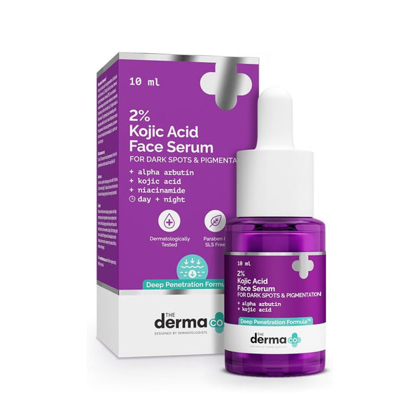The Derma Co 2% Kojic Acid Face Serum For Dark Spots & Pigmentation 10ml