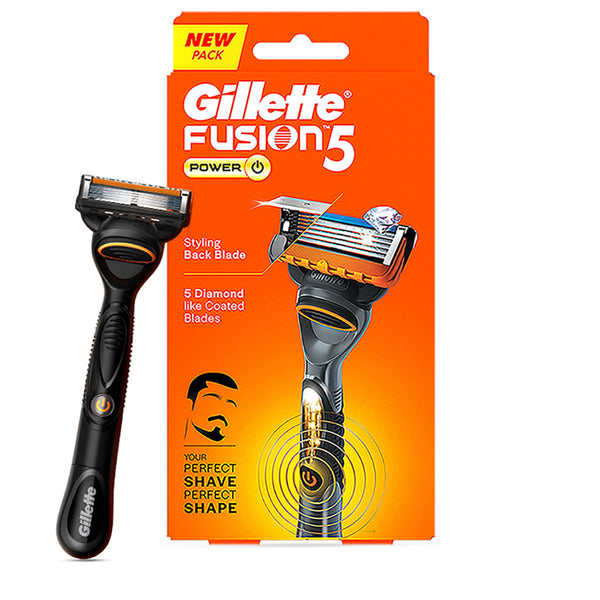 Gillette Fusion Power Razor for Men with styling back blade