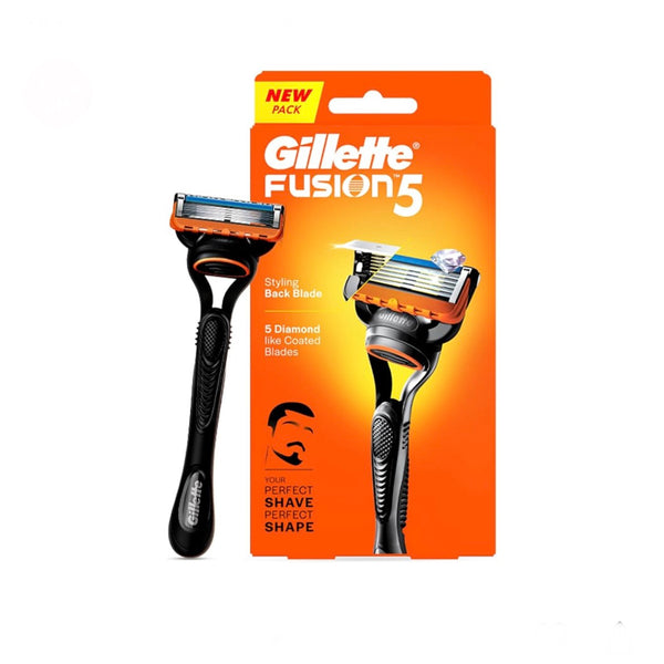Gillette Fusion Manual Razor for Men with styling back blade for Perfect Shave