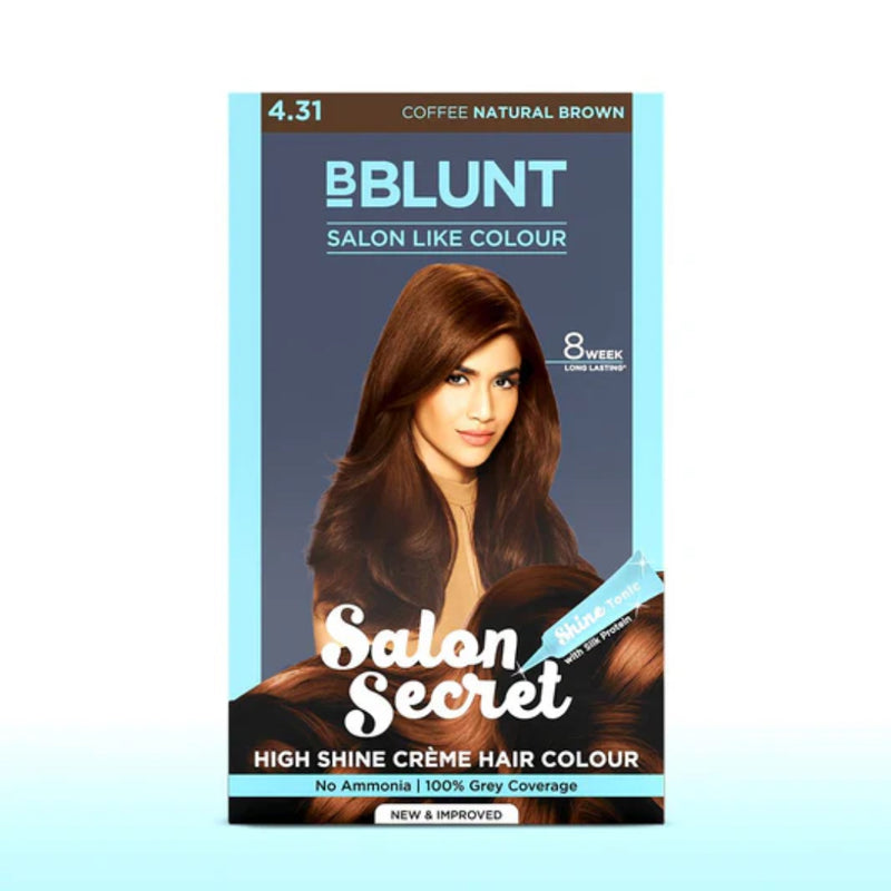 BBLUNT Crème Hair Colour - Coffee Natural Brown 4.31 - 100 g
