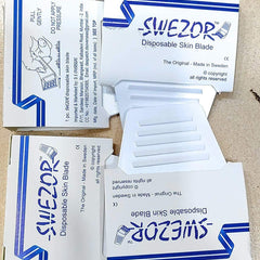 SWEZOR Disposable Skin Blade - The ORIGINAL - MADE IN SWEDEN For Men/Women pack of 50pcs.