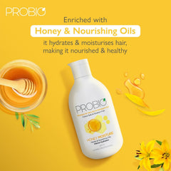 Godrej Professional Probio Honey Moisture Shampoo (250ml) | For Dry & Damaged Hair