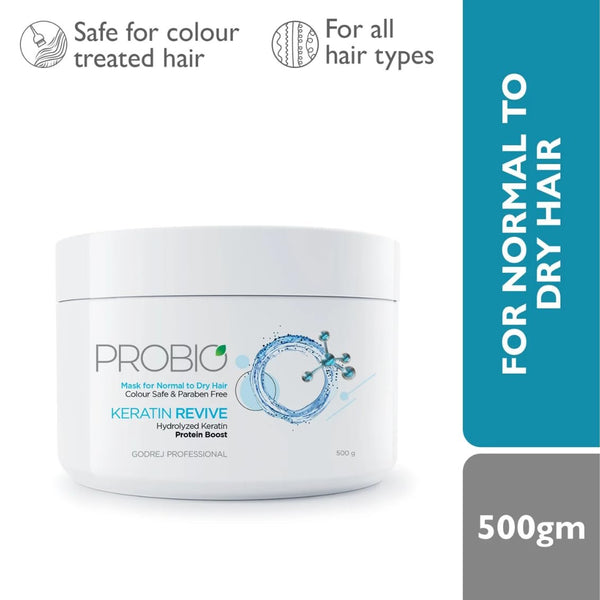 Godrej Professional Probio Keratin Revive Mask (500 Gram, All, Fresh)