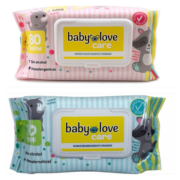 Baby Love Care Alcohol-Free Baby Wipes (80 Count)