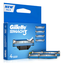 Gillette Mach 3 Manual Shaving Razor Blades - 4S Pack (Cartridge), Men