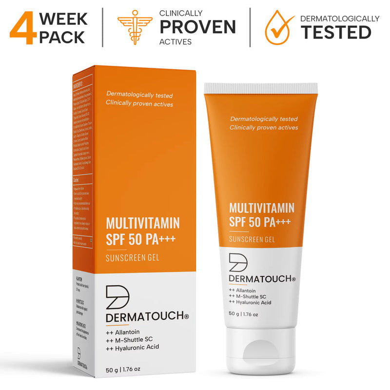 Dermatouch Multivitamin SPF 50 PA+++ Sunscreen Gel 50gm
