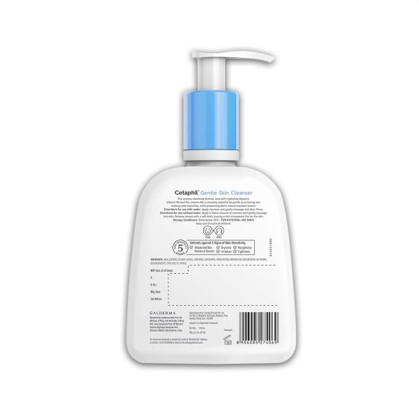 Cetaphil Gentle Skin Cleanser Dry to Normal Skin with Niacinamide Dermatologist Recommended (250ml)